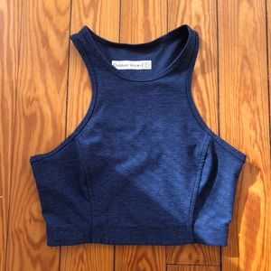 Outdoor Voices Athena Crop Top Navy XS